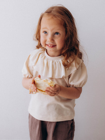 Jersey Shirt With Tulle (GOTS)