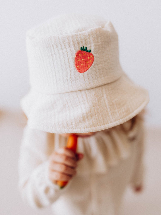 Embroidered Cotton Fisherman Hat (GOTS)