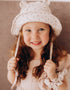 Muslin Sun Hat With Teddy Ears (GOTS)