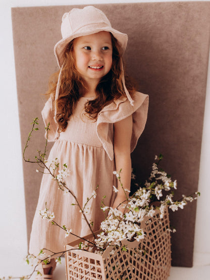 Muslin Dress With Ruffles (GOTS)