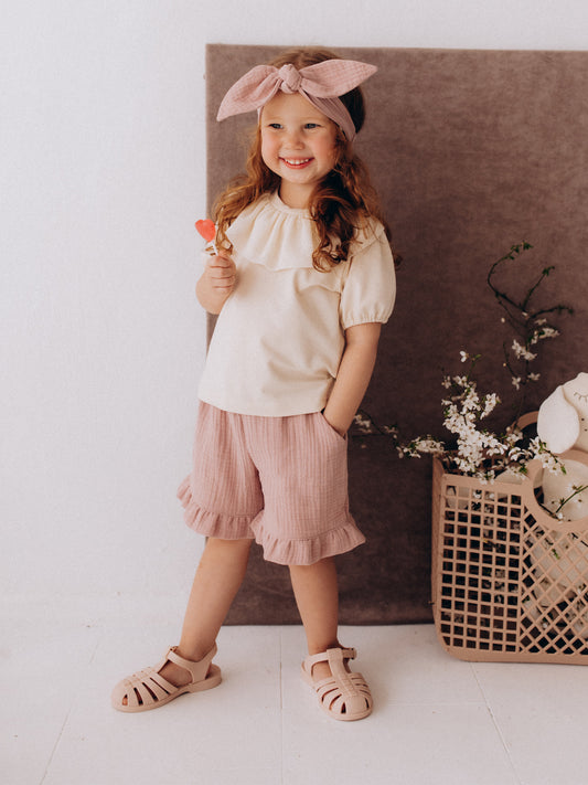 Muslin Girls Shorts (GOTS)