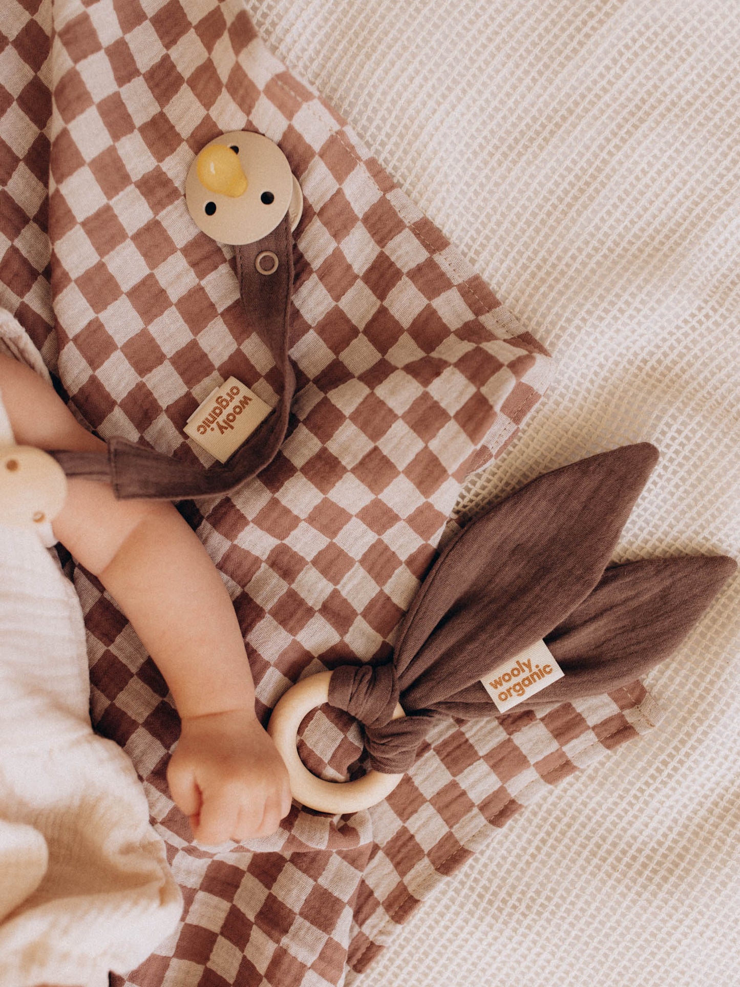 Muslin Pacifier Clip (GOTS)