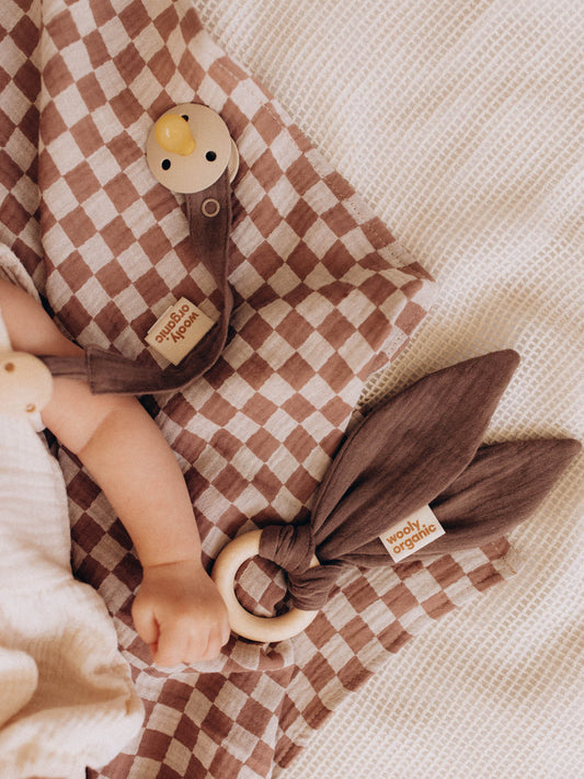 Muslin Pacifier Clip (GOTS)