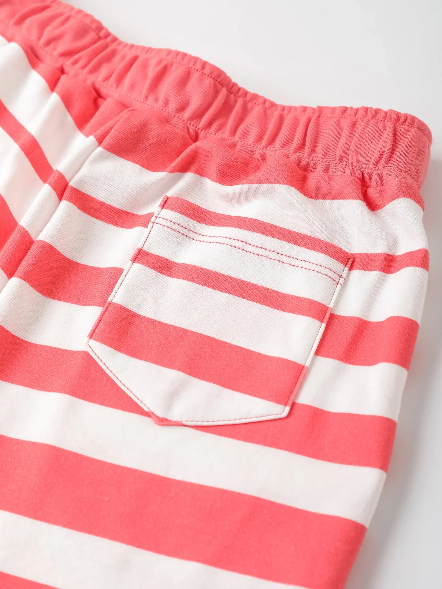 Kid Watermelon Embroidery Stripe Print Shorts