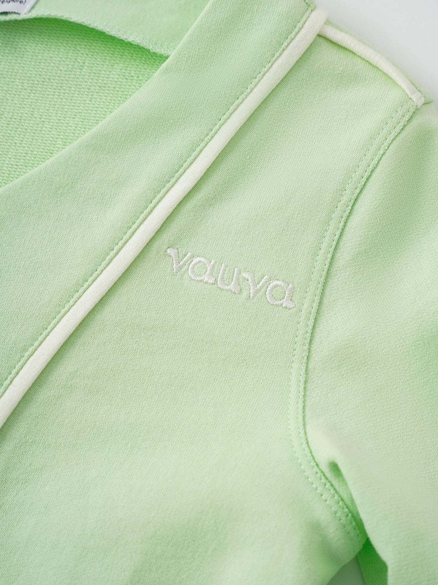 Kid Logo Embroidery Open Chest Jacket