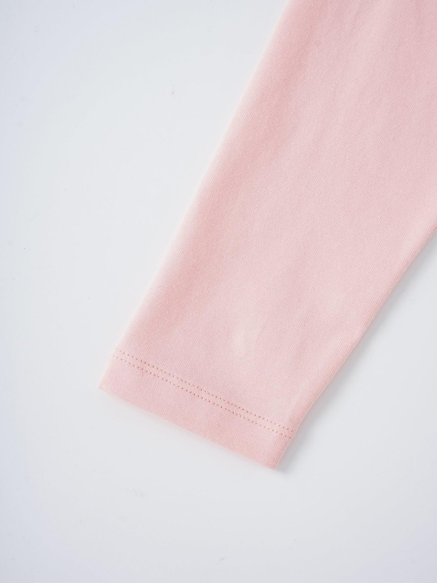 Girls Pink Raglan Sleeve Printed Tee