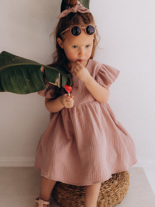 Muslin Dress With Wings (GOTS)