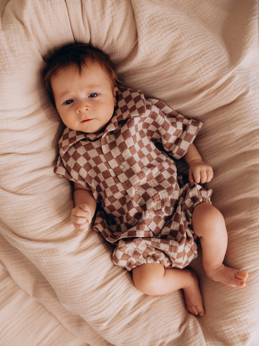 Muslin Baby Shirt With Bloomers (GOTS)
