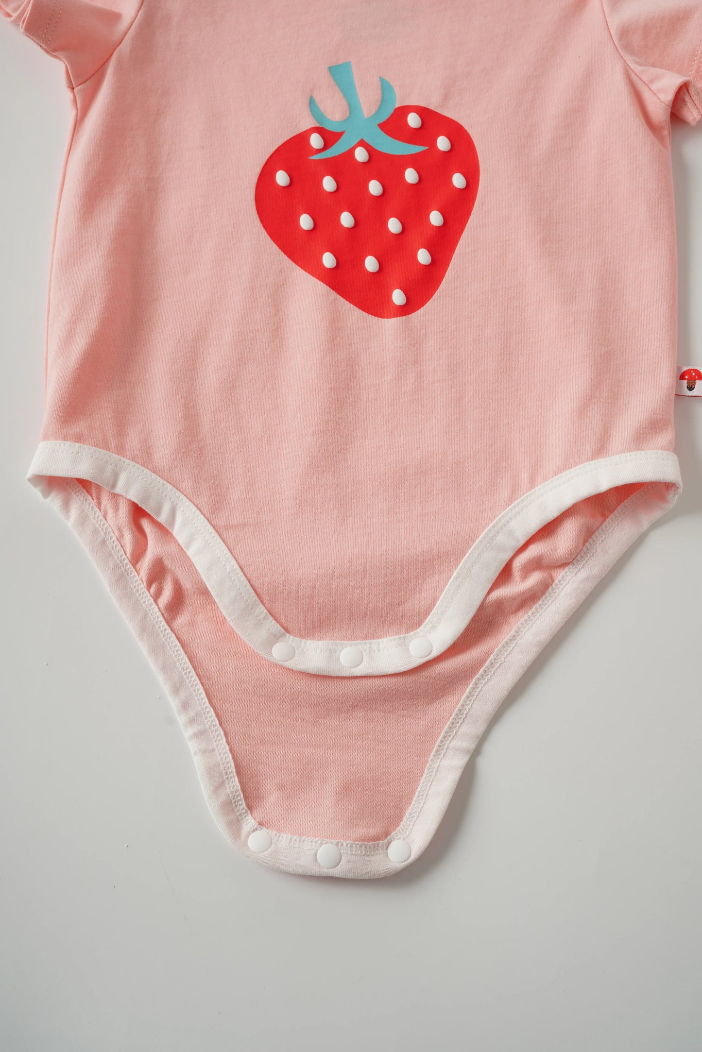 Baby Short Sleeve Strawberry Print Bodysuit