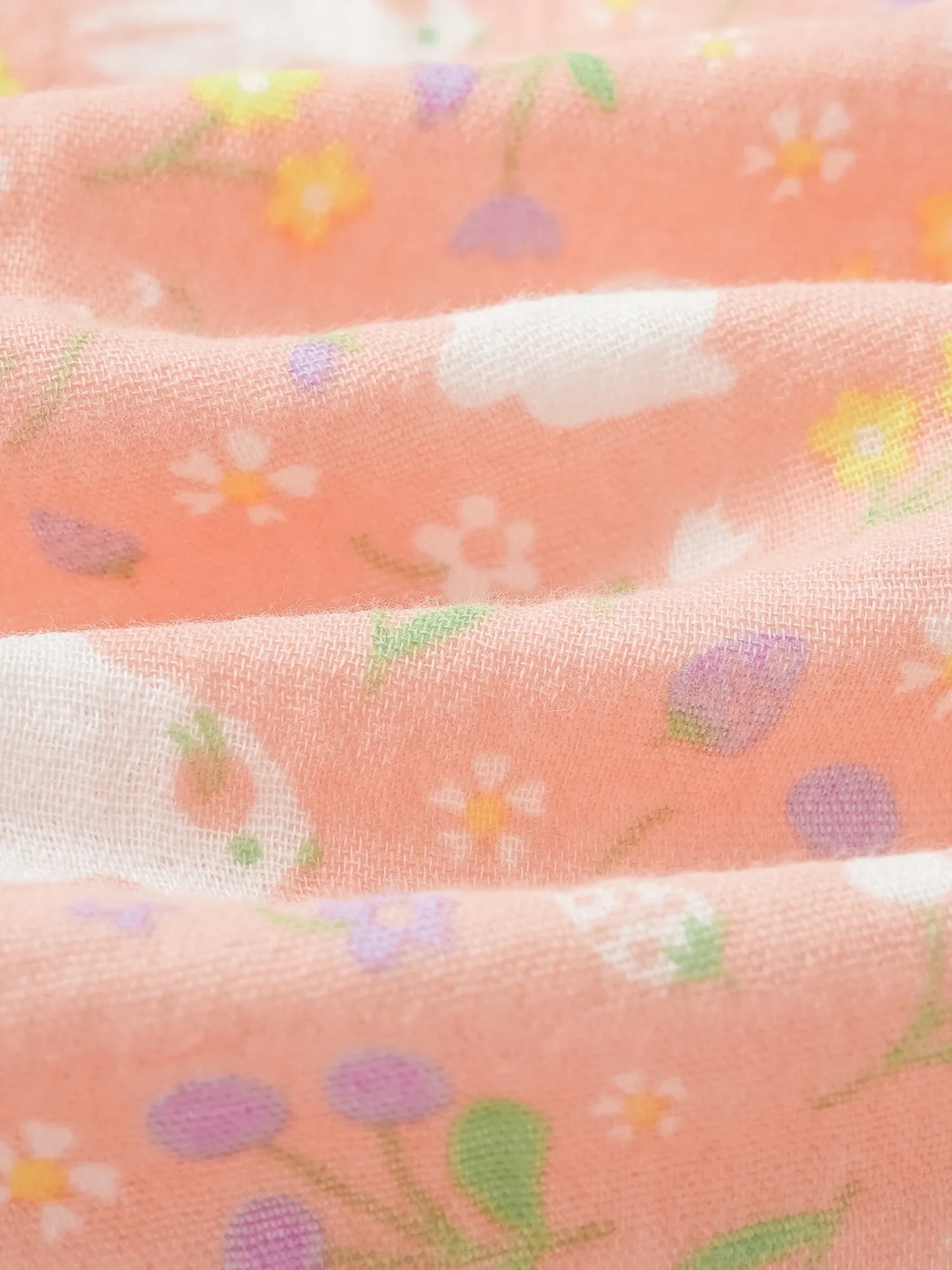 Girls All-Over Bunny Print Frills Top