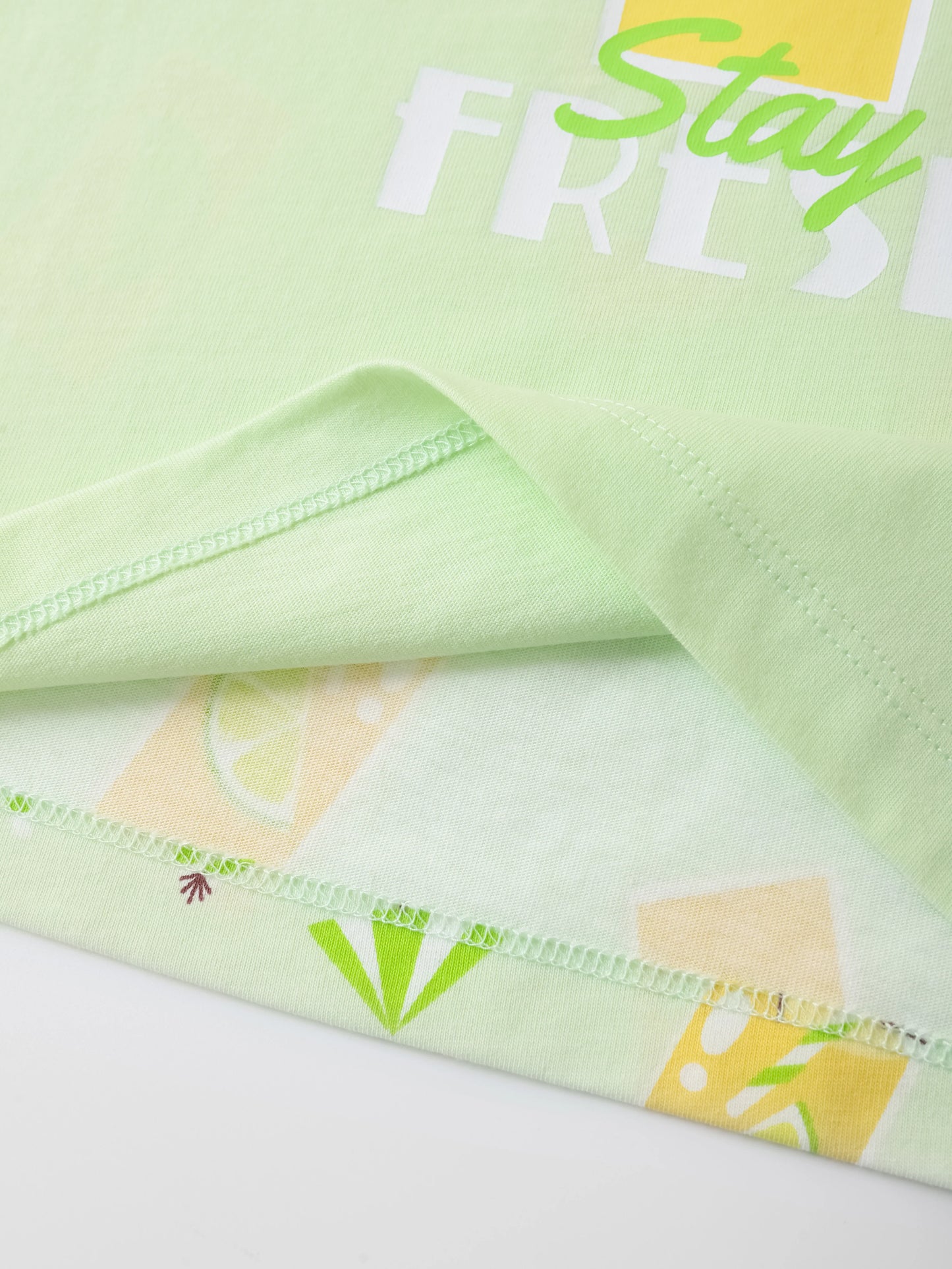Boys All-Over Lemon Tea Print Tank Top