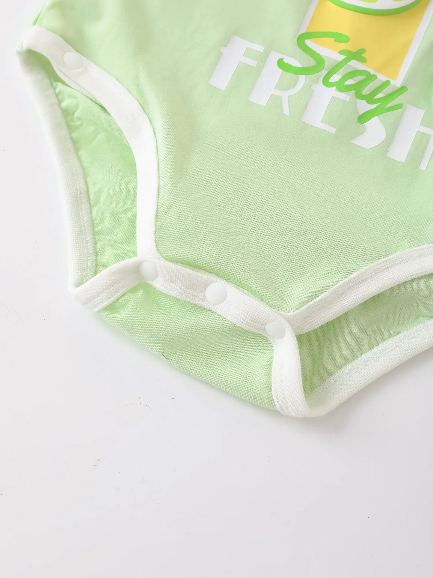 Baby Short Sleeve Lemon Tea Print Bodysuit