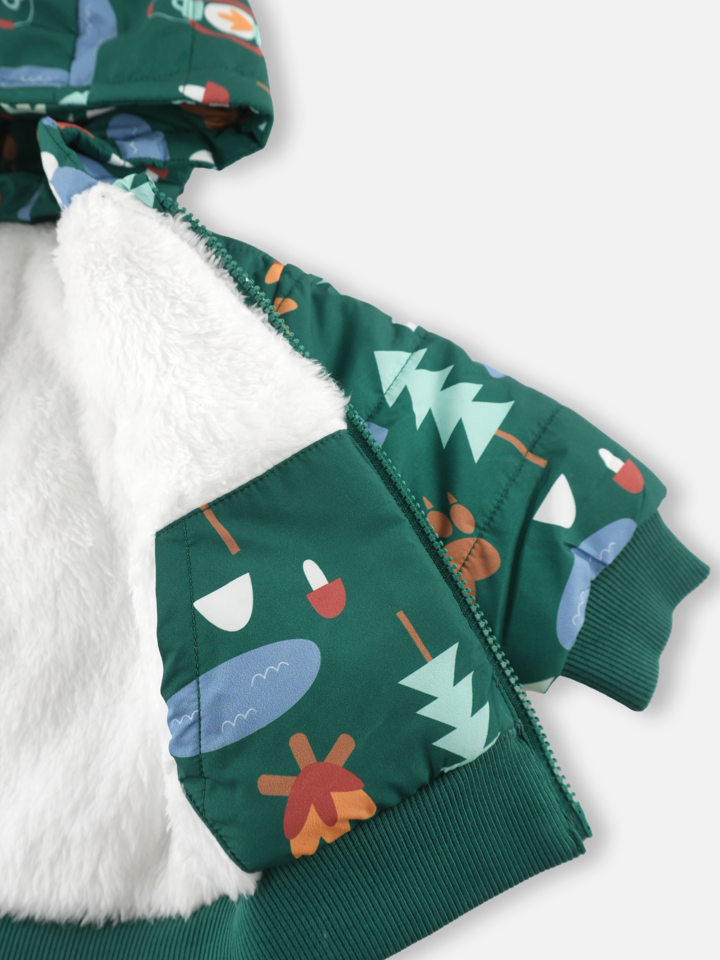 Baby Boys Quilted Reversible Patchwork Jacket