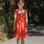 VAUVA Vauva SS23 Safari - Girls Eyelet Ruffle Cotton Dress Dresses