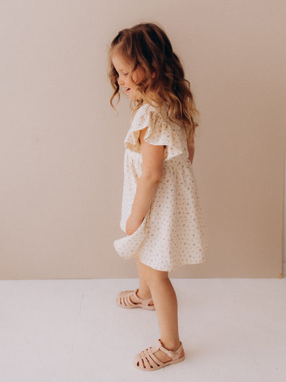 Muslin Dress With Wings (GOTS)
