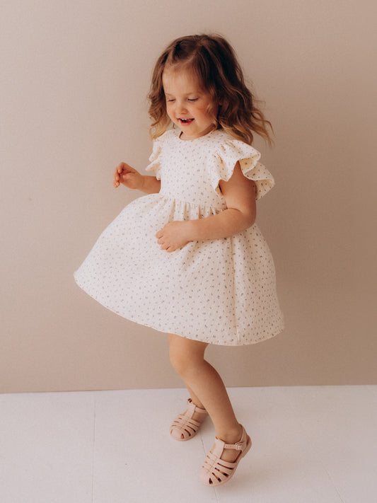 Muslin Dress With Wings (GOTS)