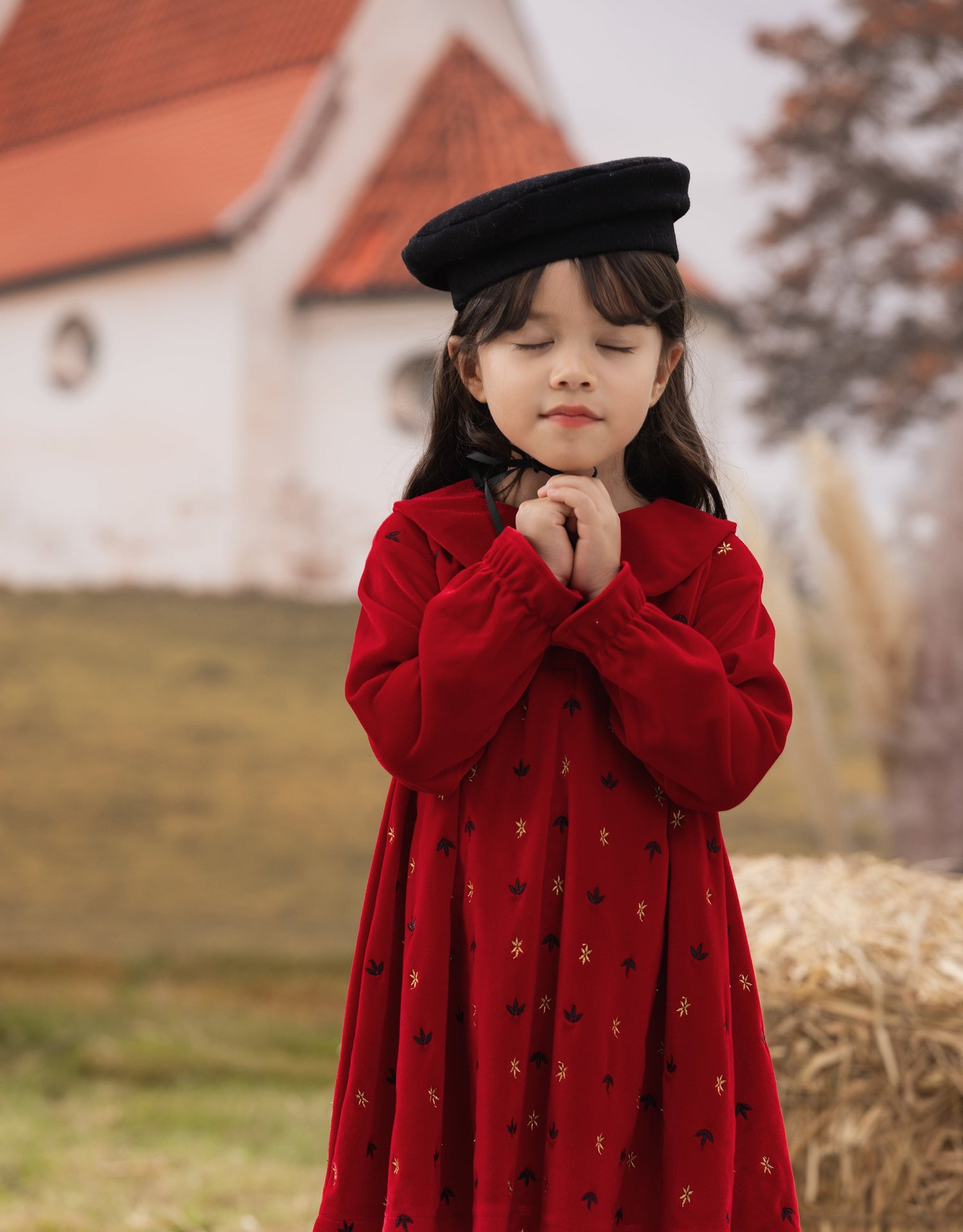 VAUVA Vauva FW23 - Girls Corduroy Long Sleeve Dress Dress