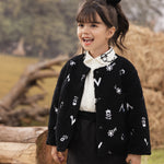 VAUVA Vauva FW23 - Girls Long Sleeve Reversible Coat (Black) Coat & Jacket