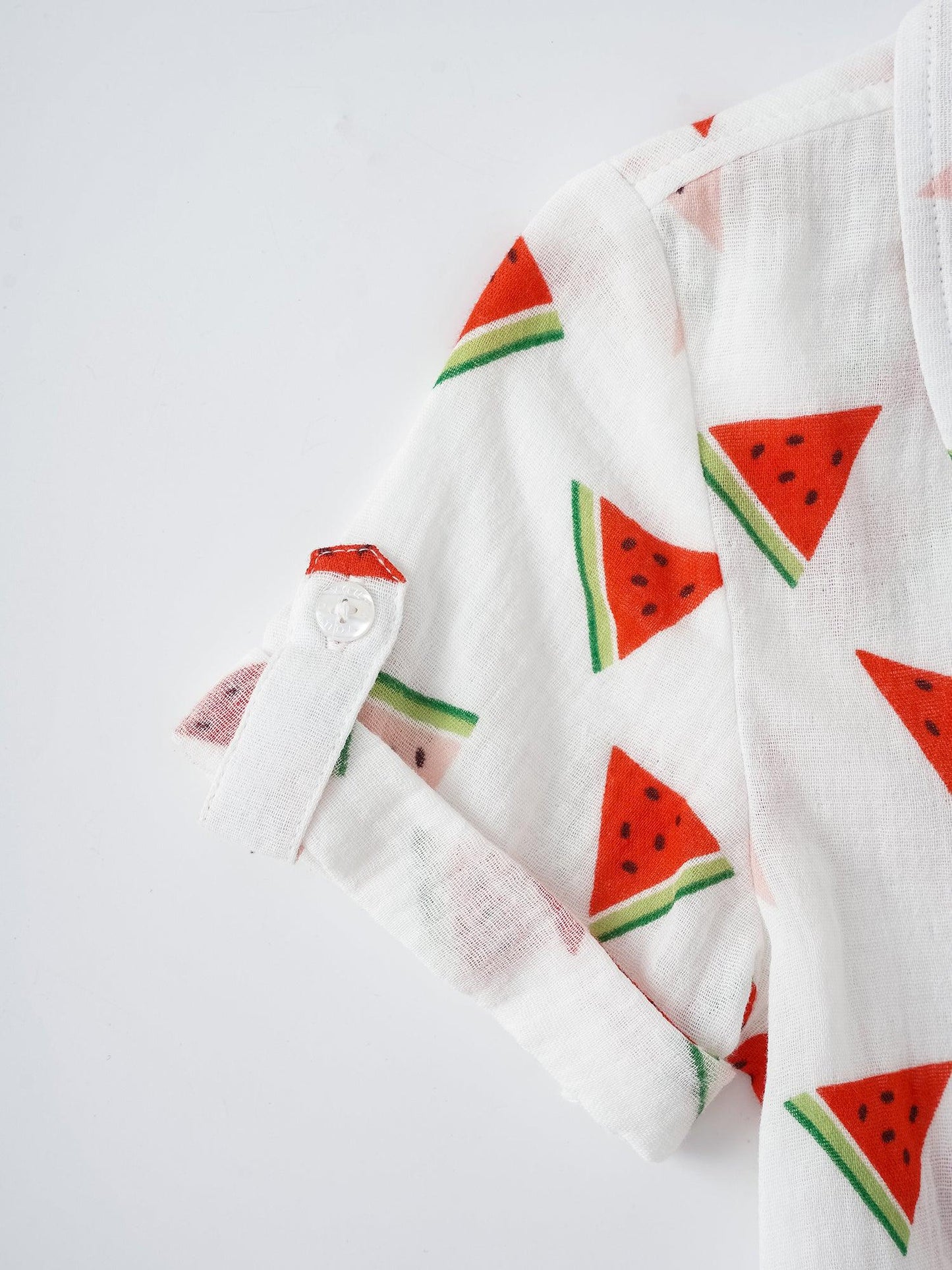 Boys Short Sleeve All-Over Watermelon Print Shirt