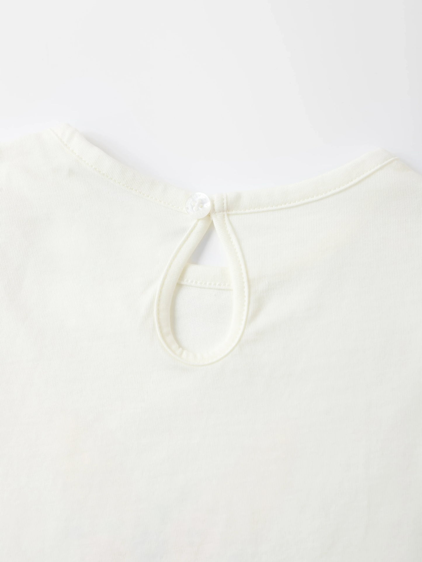 Girls Lace Cap Sleeve Bunny Print Tee