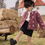 VAUVA Vauva FW23 - Girls Long Sleeve Reversible Coat (Pink) Coat & Jacket