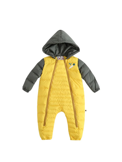 VAUVA Vauva FW23 - Baby Boys Carrot Pattern Long Sleeve Romper Romper