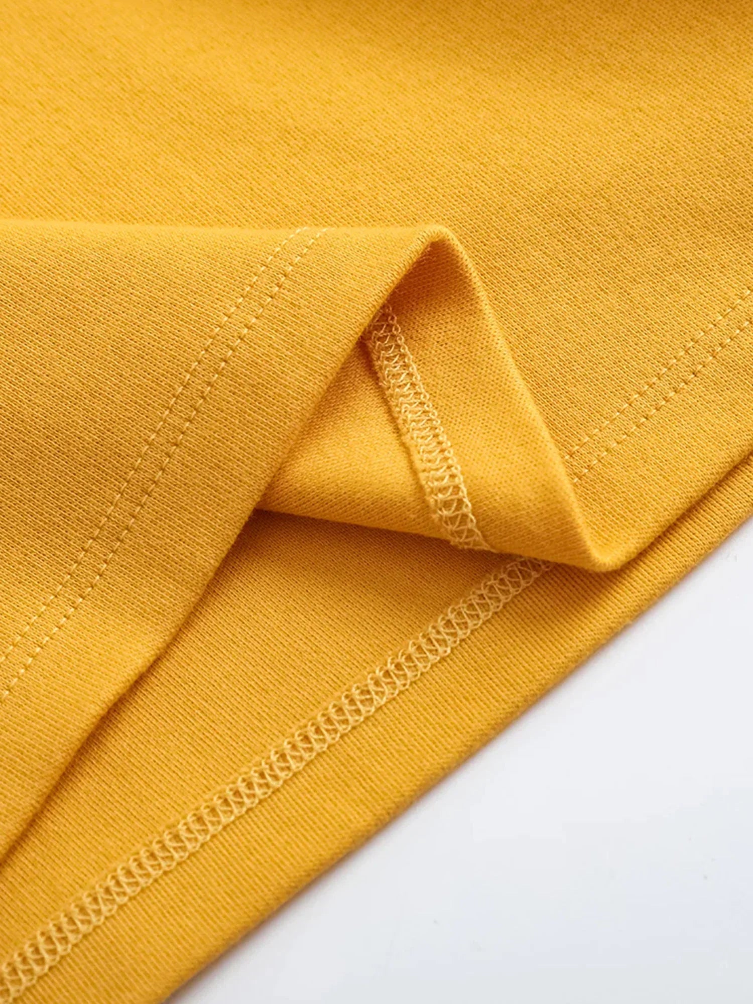 VAUVA Vauva FW23 - Kids Cotton Long Sleeve Crewneck T-Shirt (Natural Yellow) T-shirt
