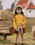 VAUVA Vauva FW23 - Kids Cotton Long Sleeve Crewneck T-Shirt (Natural Yellow) T-shirt