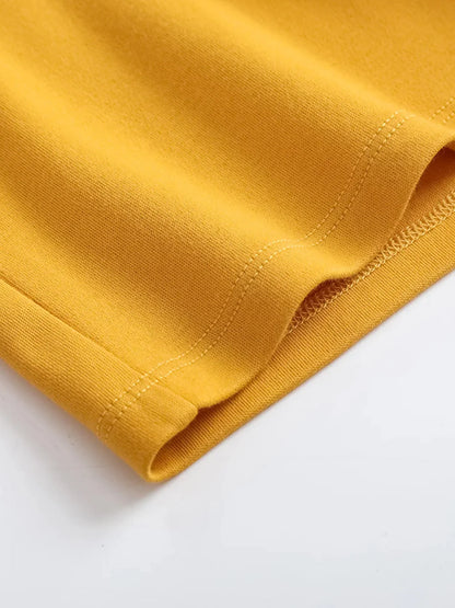 VAUVA Vauva FW23 - Kids Cotton Long Sleeve Crewneck T-Shirt (Natural Yellow) T-shirt
