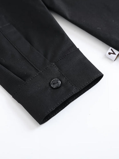 VAUVA Vauva FW23 - Boys Cotton Shirt (Black)