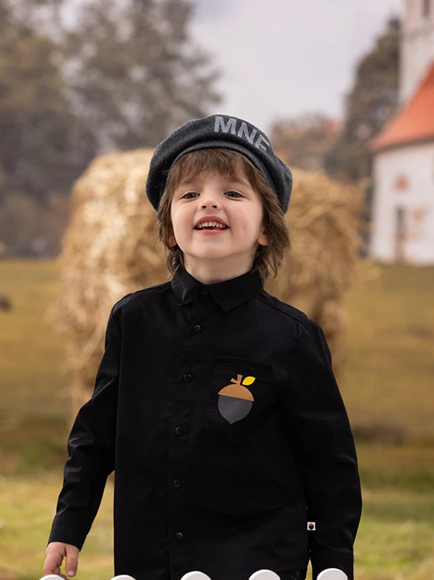 VAUVA Vauva FW23 - Boys Cotton Shirt (Black)