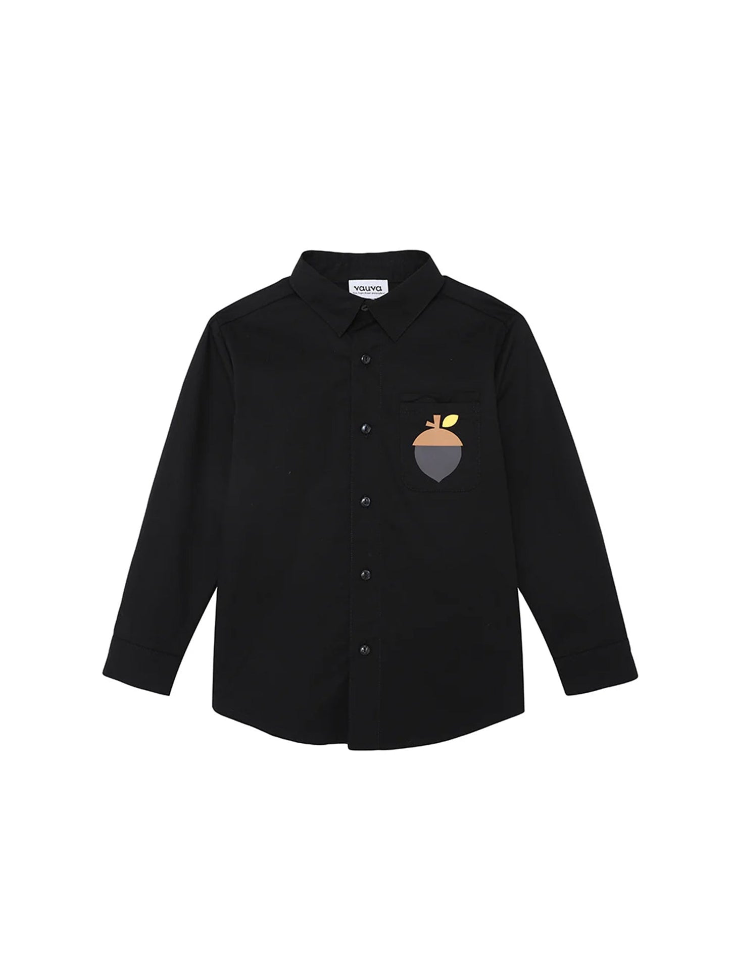 VAUVA Vauva FW23 - Boys Cotton Shirt (Black)