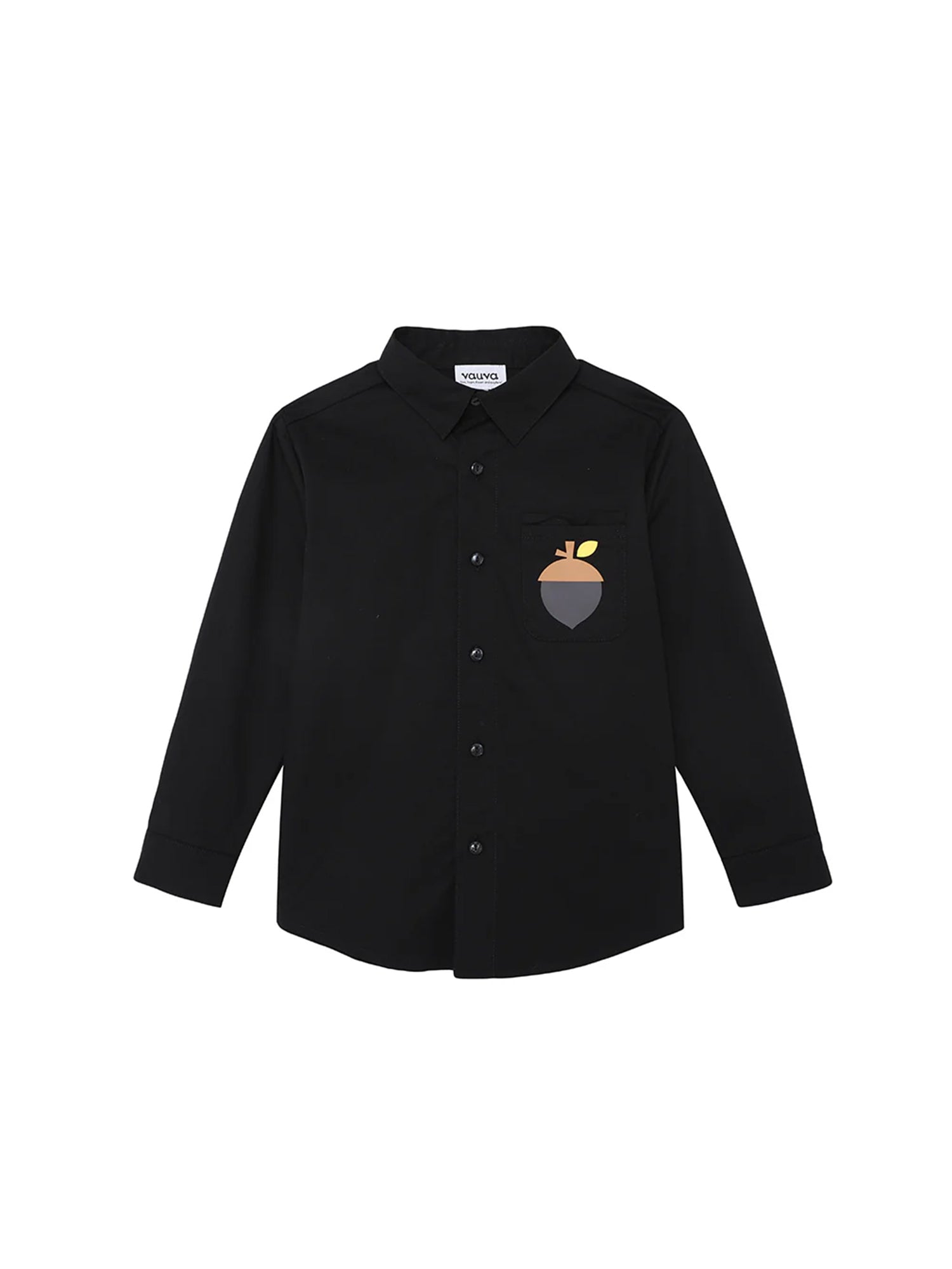 VAUVA Vauva FW23 - Boys Cotton Shirt (Black)