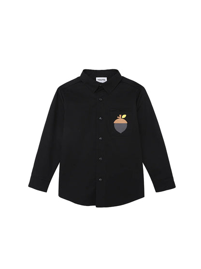 VAUVA Vauva FW23 - Boys Cotton Shirt (Black)