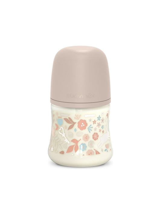 Feeding Bottle (PA) 150ml Slow Flow +0M SX Pro anti-colic Teat  - Wonderland Stripes Pink