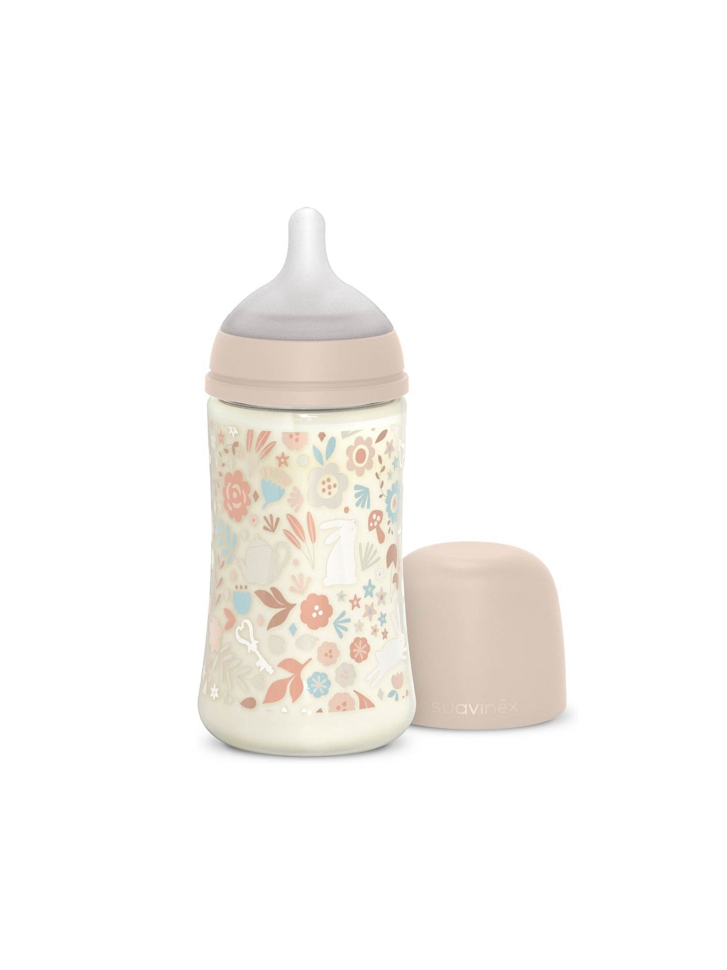Feeding Bottle (PA) 270ml Medium Flow +3M SX Pro anti-colic Teat  - Wonderland Liberty Pink