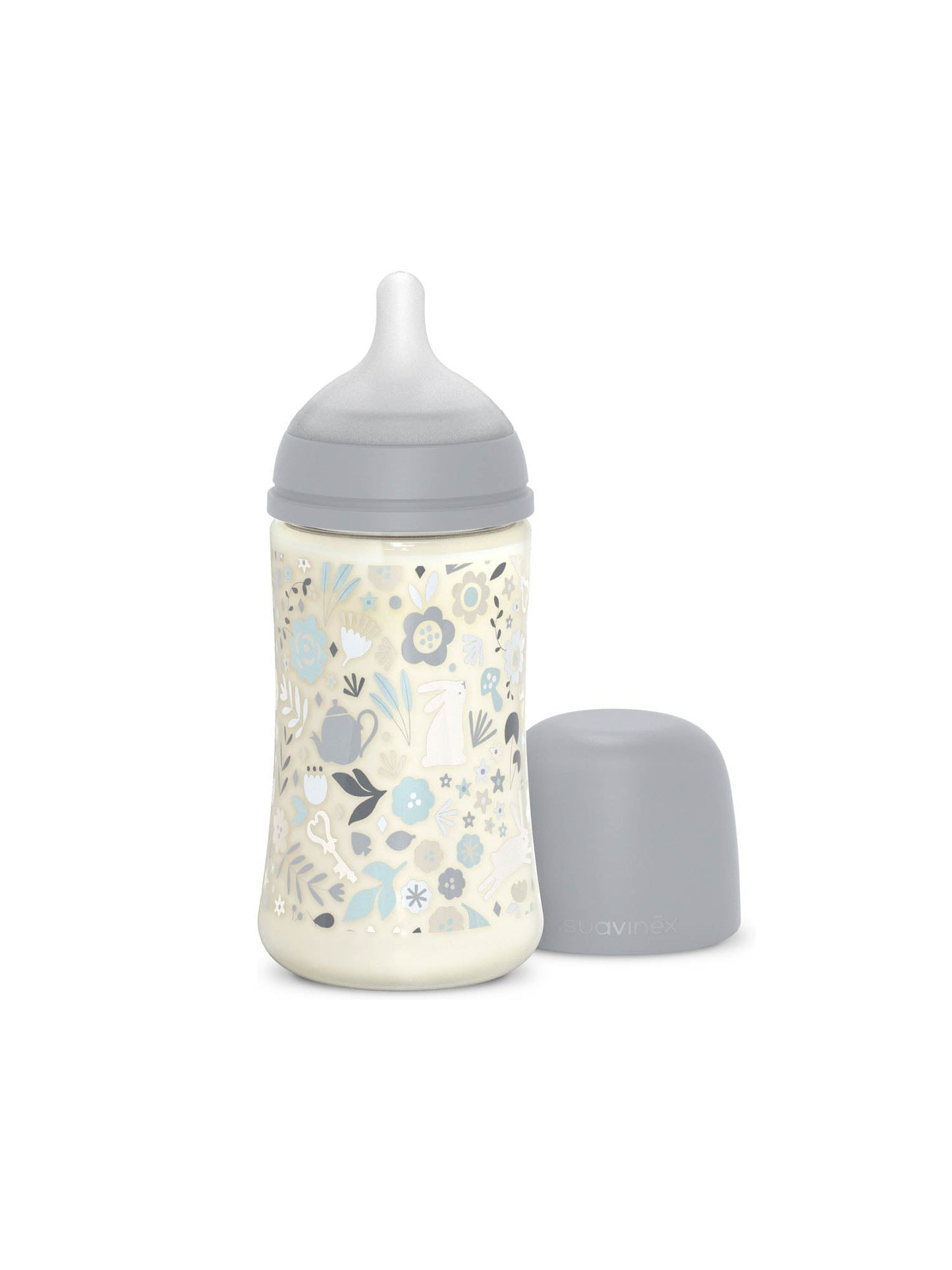 Feeding Bottle (PA) 270ml Medium Flow +3M SX Pro anti-colic Teat  - Wonderland Liberty Blue