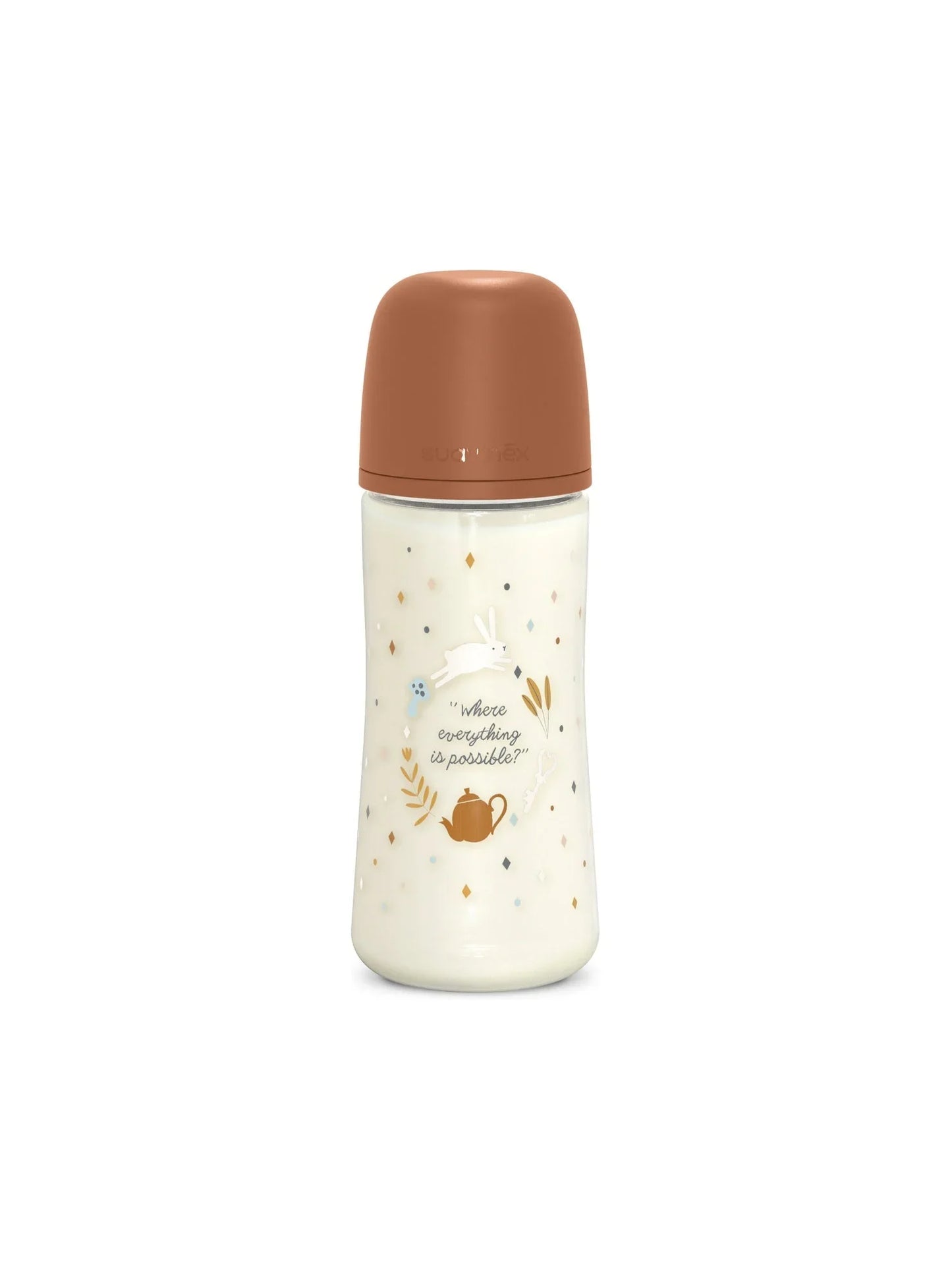 SX Pro 防脹氣快流量仿母乳奶瓶 (PA) 360ml  +6M - Wonderland Circle Neutral  米灰色