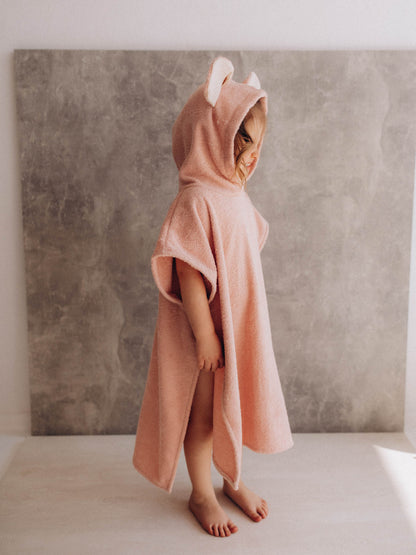 Kids Poncho With Mouse Ears (GOTS)