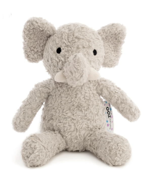 natureZoo Organic Teddy Bear – Grey Elephant product image 