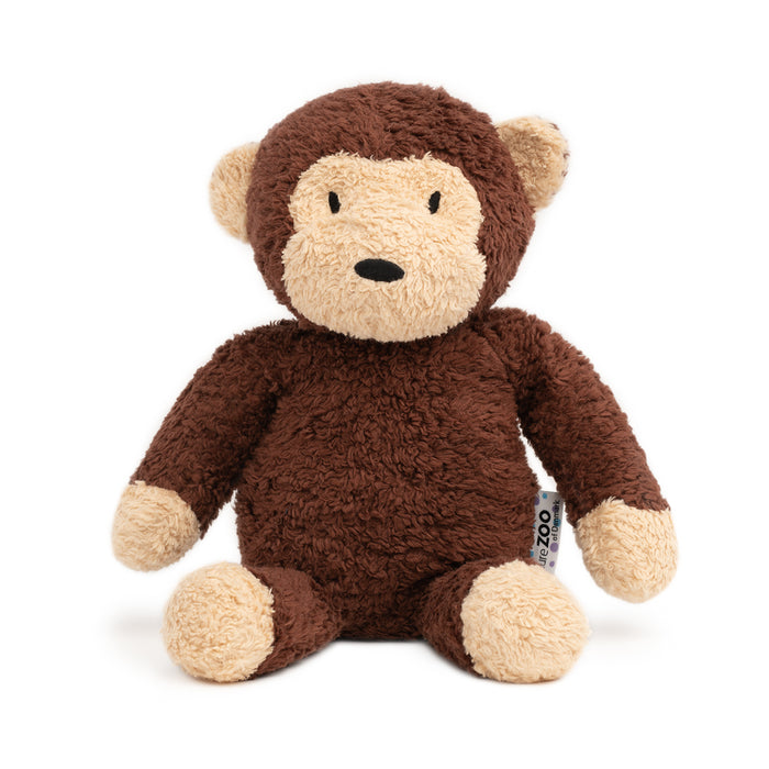 natureZoo Organic XL Teddy Bear – Brown Monkey - My Little Korner