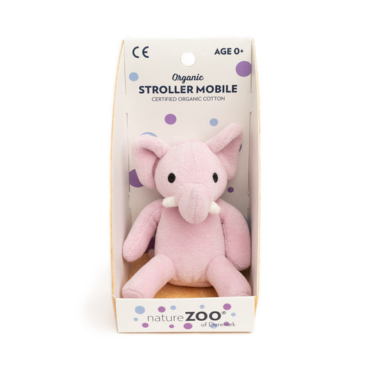 nature Zoo nature Zoo - Organic Stroller Mobile â€“ Light Purple Elephant Soft toys