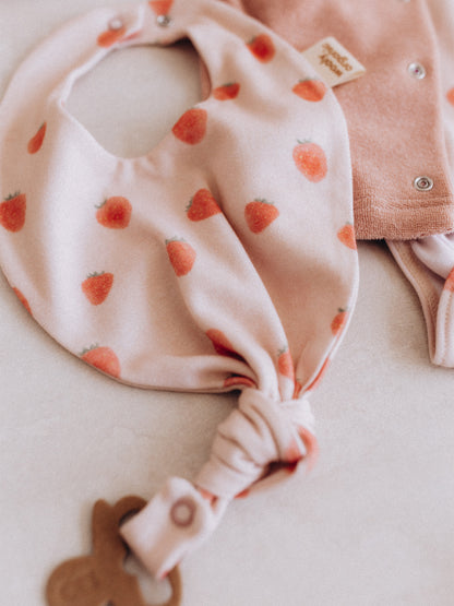 Bib With Pacifier Clip (GOTS)