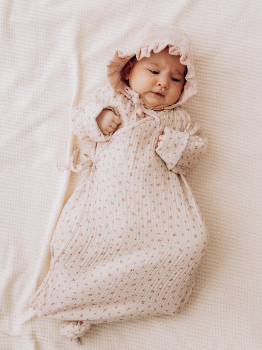 Muslin Knotted Kimono Gown (GOTS)