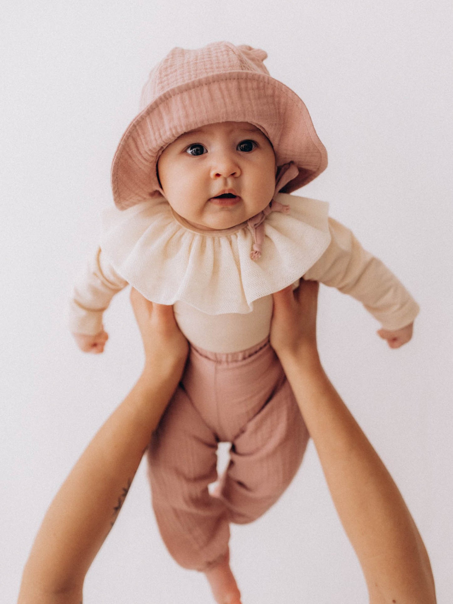 Jersey Longsleeve Babysuit With Tulle (GOTS)