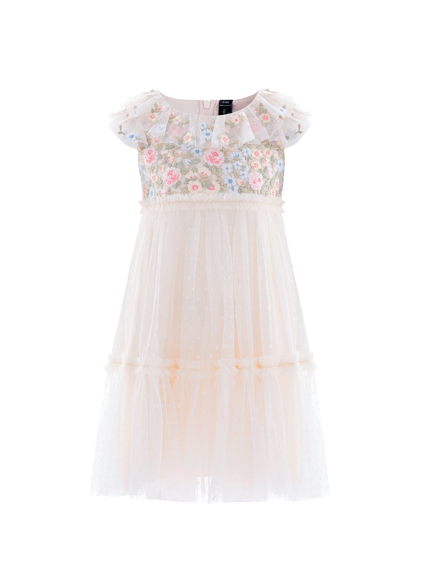 Antoinettes Floral Bodice Kid Dress