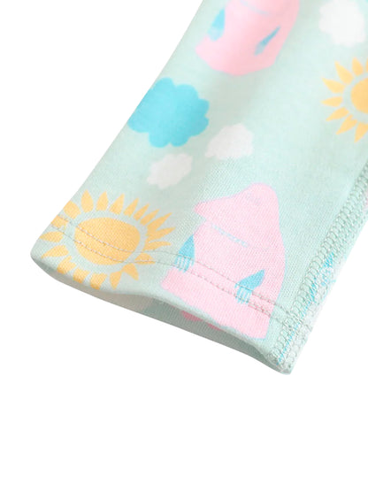 All-Over Print Short Sleeves Bodysuit