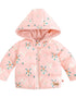 VAUVA Vauva FW23 - Baby Girls Pinwheel Print Coat with Hood (Pink) Coat & Jacket