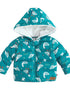 VAUVA Vauva FW23 - Baby Boy White Goose Print Coat with Hood (Blue) Coat & Jacket
