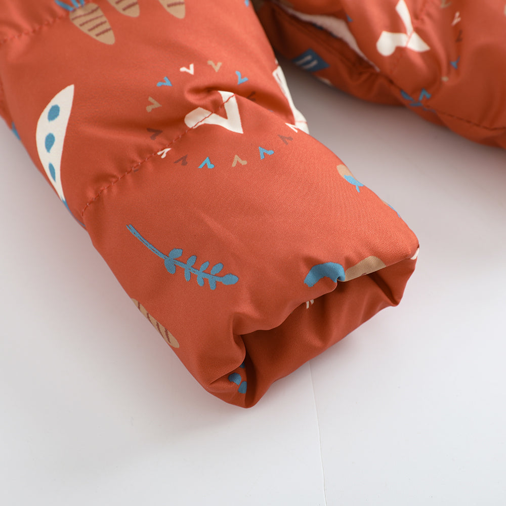 VAUVA Vauva FW23 - Baby Girl Happy Farm Hooded Padded Coat Coat & Jacket